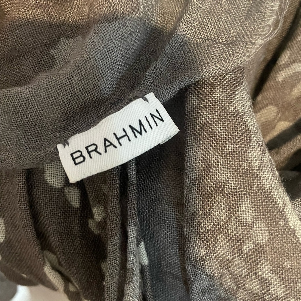Gray toned Brahmin Scarf